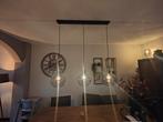 Mooie smoke glas bollen met filament lichtbronnen, Huis en Inrichting, Lampen | Hanglampen, Ophalen, Gebruikt, Glas, 75 cm of meer