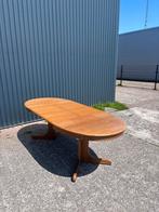 Vintage eettafel eiken uitschuifbaar, Ophalen, Gebruikt, Vijf personen of meer, X