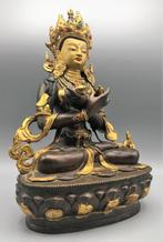 Topstuk Goldface Vajradhara Buddha brons beeld uit Tibet, Antiek en Kunst, Ophalen of Verzenden
