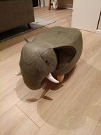 Olifanten poef, Huis en Inrichting, Banken | Voetenbanken en Poefen, Ophalen, Minder dan 50 cm, 50 tot 75 cm, Zo goed als nieuw