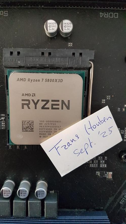 Ryzen 7 5800X3D CPU  (de SNELSTE voor AM4 sockets !!!), Computers en Software, Processors, Zo goed als nieuw, 8-core, 4 Ghz of meer