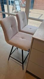 Henders en Hazel barkrukken 2 stuks beige, Ophalen, Draaibaar, 60 tot 90 cm, Zo goed als nieuw
