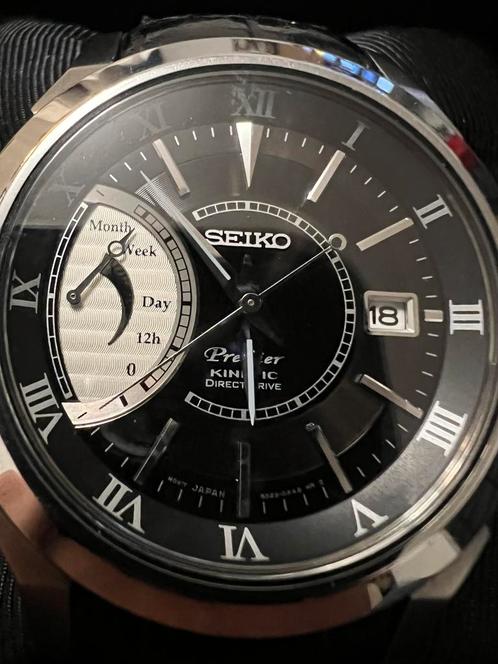 Nette, Seiko Premier Kinetic Direct Drive Model: SRG001P2, Sieraden, Tassen en Uiterlijk, Horloges | Heren, Zo goed als nieuw