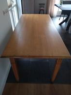 Uitschuifbare eettafel licht eiken - 180 cm, Huis en Inrichting, Ophalen, Gebruikt, Eikenhout, 50 tot 100 cm