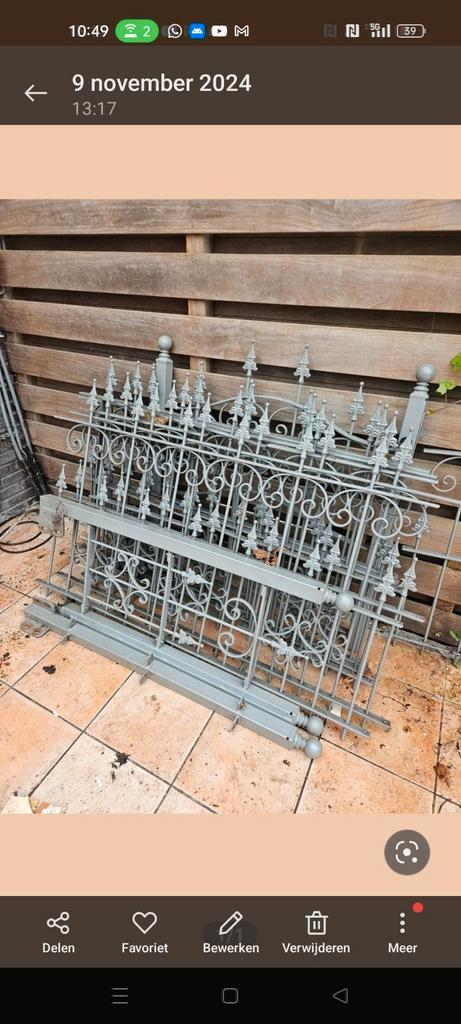 10 meter sier hek met poort en palen gecoated, Witgoed en Apparatuur, Vaatwasmachines, Zo goed als nieuw, Vrijstaand, Minder dan 10 liter