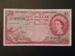 British Caribbean Territories 1 dollar 1957 Zfr biljet, Postzegels en Munten, Bankbiljetten | Amerika, Ophalen of Verzenden, Noord-Amerika