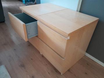 Twee malm ladekasten met 2 lades - IKEA - afbeelding 4