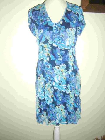 SUPER LEUK jurkje met blauwe bloemprint mt. 40 - nieuw!!   beschikbaar voor biedingen