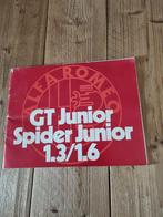 Alfa Romeo GT & Spider Junior Folder, Ophalen of Verzenden, Gelezen, Alfa Romeo