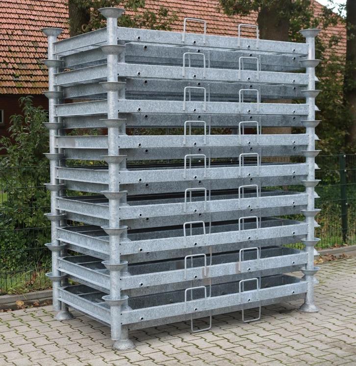 Stapelrekken Stapelracks Manuracks SR01, Doe-het-zelf en Verbouw, Kratten en Dozen, Nieuw, Overige typen, 100 cm of meer, Minder dan 35 cm