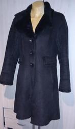 Mooie lange zwarte jas Maat M, Maat 38/40 (M), Ophalen of Verzenden, Zo goed als nieuw, Zwart