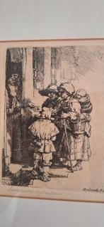 Rembrandt Ets - Handgedrukt door RoeBoer, Antiek en Kunst, Kunst | Etsen en Gravures, Ophalen of Verzenden