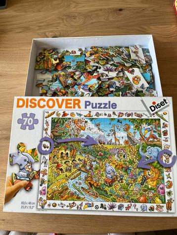 Diset Discover Puzzel - 70 stukjes beschikbaar voor biedingen