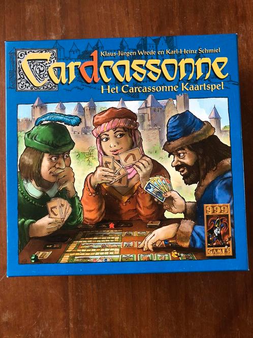 Cardcassonne - kaartspel van Carcassonne NIEUW, Hobby en Vrije tijd, Gezelschapsspellen | Bordspellen, Zo goed als nieuw, Ophalen of Verzenden