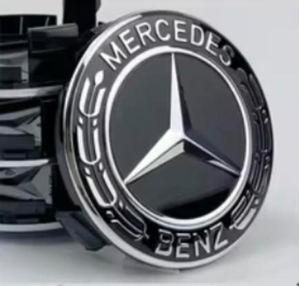 New Black+Andere Mercedes Naafdoppen 30%Korting€3,50P.st. !, Auto diversen, Wieldoppen, Nieuw, Verzenden