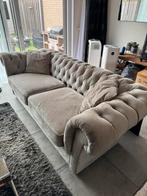 Richmond Tweedelig bankstel grijs velvet tafel stoelen, Huis en Inrichting, Banken | Bankstellen, Ophalen, Gebruikt, Driepersoons