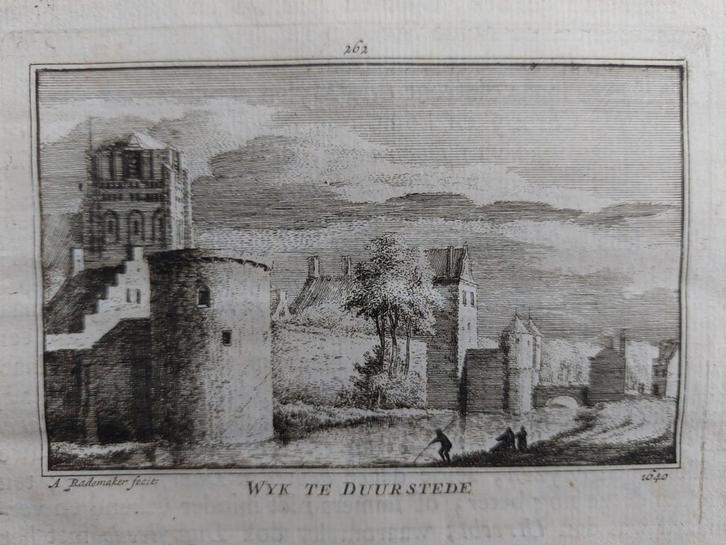262 / Wyk by Duurstede - Wijk bij Duurstede gravure, Antiek en Kunst, Kunst | Etsen en Gravures, Ophalen of Verzenden