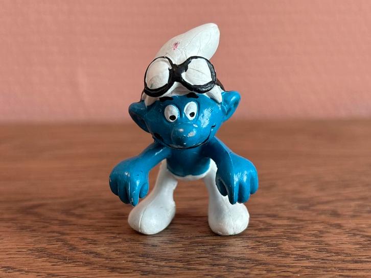Vintage Smurf – Duiksmurf ( Peyo 1978, Schleich W. Germany), Verzamelen, Smurfen, Gebruikt, Ophalen of Verzenden