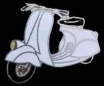 Vespa pin- wit emaille, Verzenden, Nieuw, Transport, Speldje of Pin