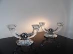 Art Deco Kandelaars Val St Lambert kristal, Antiek en Kunst, Ophalen of Verzenden, Kristal