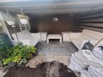 Loungeset wit, Ophalen, Gebruikt, Bank, Steigerhout