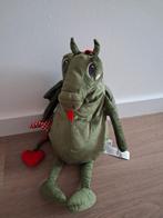 Knuffel Ikea draak Flygdrake rood hart staart K9587, Ophalen of Verzenden, Zo goed als nieuw, Overige typen