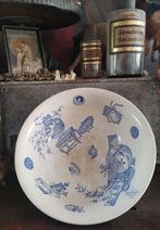 Antieke beboterde Chinoiserie schaal Nimy, Ophalen of Verzenden