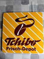 Emaille bord Tchibo, Ophalen of Verzenden, Zo goed als nieuw, Reclamebord