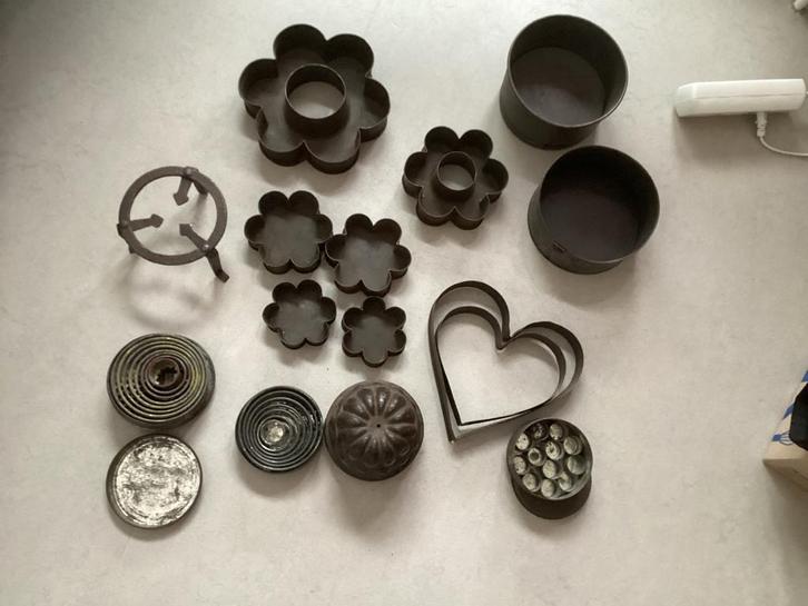 Antieke Bakvormen Collectie, Huis en Inrichting, Keuken | Keukenbenodigdheden, Gebruikt, Ophalen