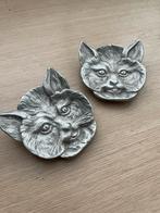 Zilveren Vintage Kattenasbakjes, Ophalen of Verzenden, Gebruikt