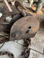 Zware metalen takel, Doe-het-zelf en Verbouw, Lieren en Takels, Ophalen, Gebruikt, Handmatig