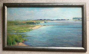 Vue op de Maas, Kerkdriel - Roelof van Nijendaal 1880-1975 beschikbaar voor biedingen