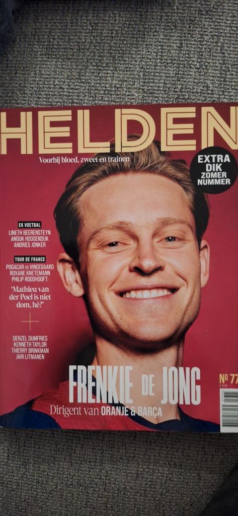 Helden Magazine - Frenkie de Jong, Boeken, Tijdschriften en Kranten, Zo goed als nieuw, Sport en Vrije tijd, Ophalen of Verzenden
