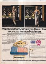 Retro reclame 1980 Dreamland De Meern electrische dekens, Verzamelen, Overige typen, Ophalen of Verzenden