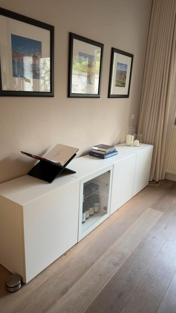 IKEA Besta Meubel - Wit, Huis en Inrichting, Kasten | Televisiemeubels, Gebruikt, Minder dan 100 cm, 200 cm of meer, 25 tot 50 cm