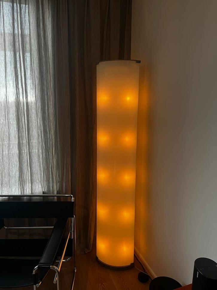 Vintage Pirellone vloerlamp Gio Ponti, 1960, Huis en Inrichting, Lampen | Vloerlampen, Zo goed als nieuw, 150 tot 200 cm, Glas