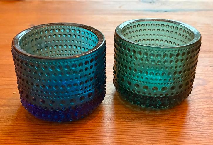 Iittala Kastehelmi Waxinelichthouder - Set van 2, Huis en Inrichting, Woonaccessoires | Kandelaars en Kaarsen, Zo goed als nieuw