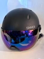 Sinner Titan Visor Skihelm - Maat S - Zwart (met vizier), Overige merken, Overige typen, Ophalen of Verzenden, Zo goed als nieuw