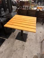 Terras eettafels 80x80 massief hout tafels, Huis en Inrichting, Tafels | Eettafels, 50 tot 100 cm, Café bar kroeg toog kantine terras