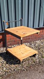 Industriële bijzettafel, keukentrolley, koffietafel, trolley, Huis en Inrichting, Tafels | Sidetables, Gebruikt, 50 tot 100 cm