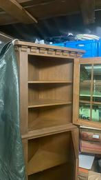 Eiken houten hoekkast, Ophalen of Verzenden