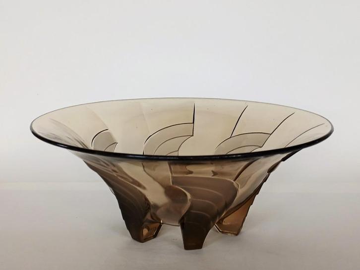 Schaal Walther & Söhne Juno Persglas Art Deco, Antiek en Kunst, Antiek | Glas en Kristal, Ophalen of Verzenden