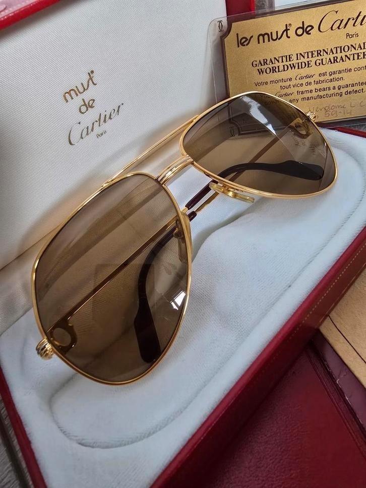 Cartier Vendome LC zonnebril - maat 59 14 130 - full set, Sieraden, Tassen en Uiterlijk, Zonnebrillen en Brillen | Heren, Zo goed als nieuw