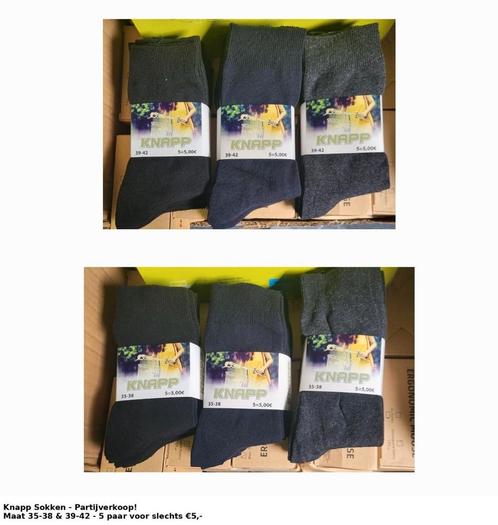 Partij sokken Knapp 35 tm 39, Kleding | Heren, Sokken en Kousen, Nieuw, Overige maten, Overige kleuren, Ophalen of Verzenden