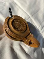 Vintage Jampot met Lepel, glazen bakje, Ophalen of Verzenden