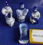 RUSLAND * BLAUW WITTE BEELDJES * 6 Stuks *, Verzamelen, Beelden en Beeldjes, Verzenden, Zo goed als nieuw, Mens