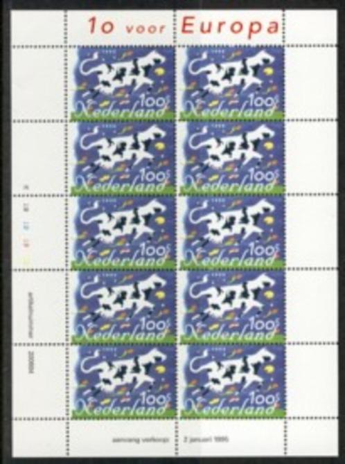 1995 Vel Tien voor Europa koeien 1630 postfris, Postzegels en Munten, Postzegels | Nederland, Postfris, Na 1940, Verzenden