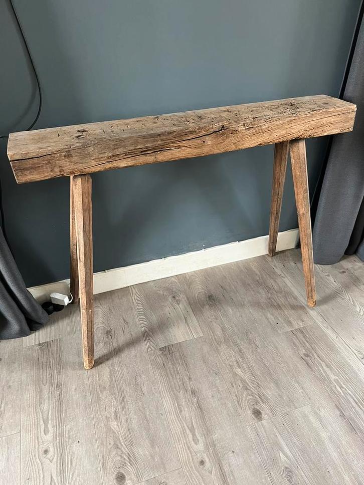 Oude Houten Bok - Brocante Stijl, Antiek en Kunst, Curiosa en Brocante, Ophalen