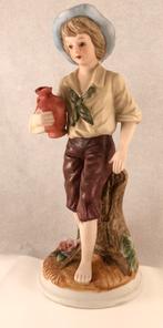 Vintage biscuit porseleinen herders beeldje, keramiek, Verzamelen, Beelden en Beeldjes, Ophalen of Verzenden, Zo goed als nieuw