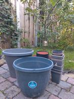 Balkonpot, binnenpotten en een hangpot, Tuin en Terras, Ophalen, Tuin, Kunststof, Gebruikt
